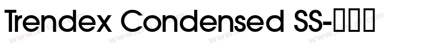 Trendex Condensed SS字体转换